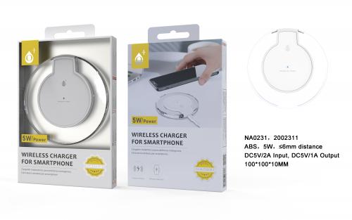 Chargeur rapide sans fil - 5W - NA0231 Blanc