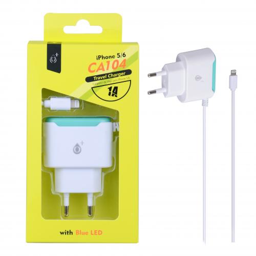 image principale pour Chargeur Secteur pour IPHONE 5/6/7/8/X 1000Mah CA104-Blanc