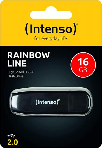 image Clé USB 16Go 2.0- Rainbow line - Intenso 