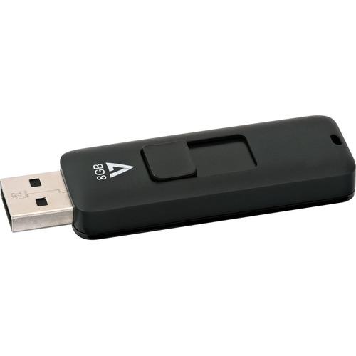 image principale pour Clé USB 2.0 8GB - V7 VF28GAR-3E Capuchon coulissant