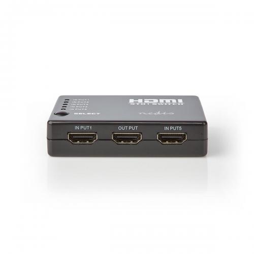 image Commutateur HDMI 5 ports - 5entree HDMI- 1 sortie HDMI- 1080p- Antracite