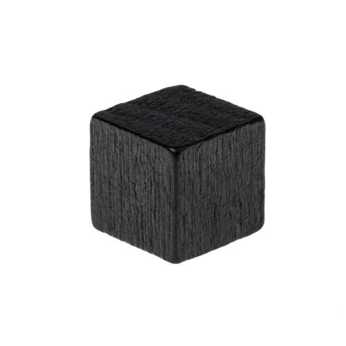 Cube en bois- 10mm- Noir