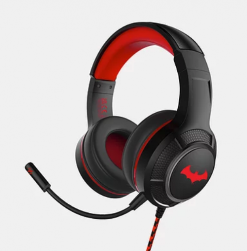 image principale pour DC Comics - Casque gaming filaire Noir / Rouge Pro G4 (compatible PS5, PS4, Series X/S...) - Batman