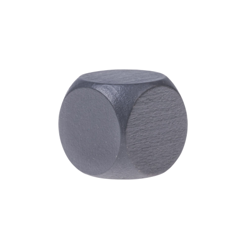 Dé neutre en bois- 16mm- Gris