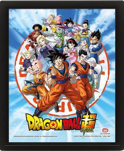 image principale pour Dragon Ball Super- Poster 3d lenticulaire- Goku and the Z Fighters 