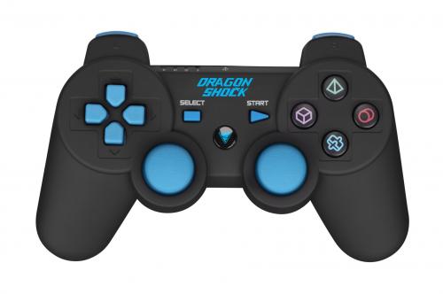 Dragon Shock Manette Sans Fil Bluetooth IMMORTAL Noire pour PS3 