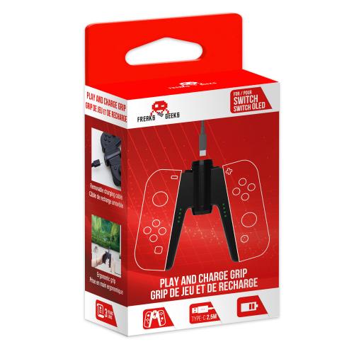 Grip de Charge pour 2 Joy-Cons avec Câble Type-C de 2,5m