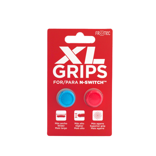 image principale pour GripsPro XL Bleu Néon / Rouge Néon pour Switch | Switch Lite