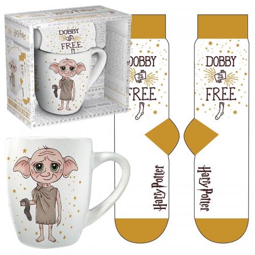 Harry Potter - Coffret (Mug 315 ml et Chaussettes 36-41 ) – Dobby