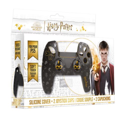 image principale pour Harry Potter - Coque Silicone + grip pour Manette PS5 - Noir