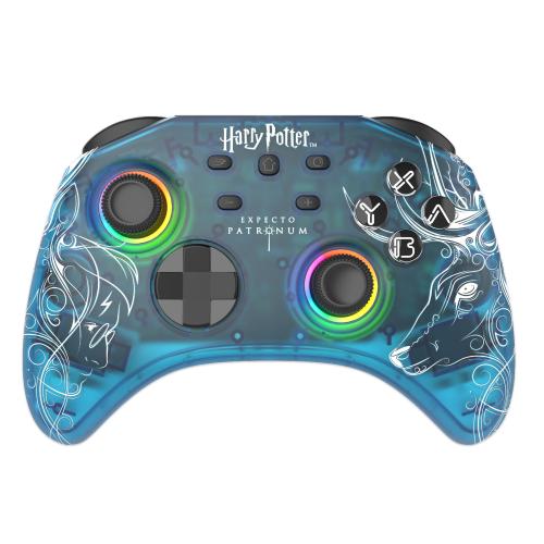 image Harry Potter - Manette Switch RGB Sans Fil Câble 1M - Translucide - Patronus