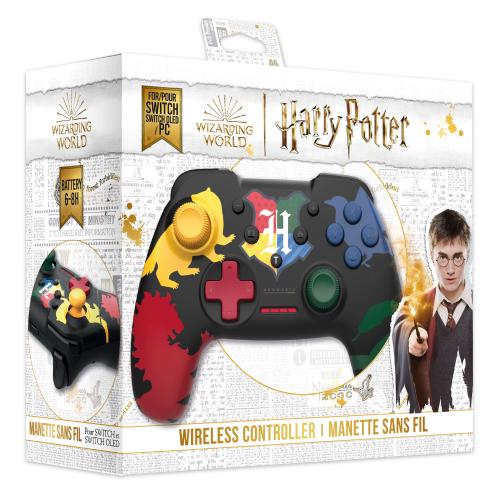 image Harry Potter - Manette Switch Sans Fil Câble 1M - 4 Maisons  (emballage abîmé)