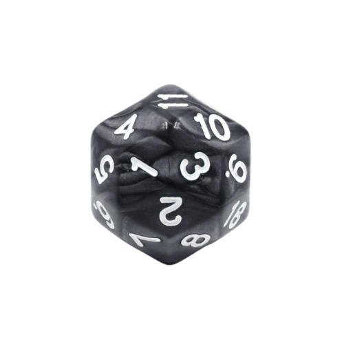 HDD21 Dé 30 faces – Noir perle