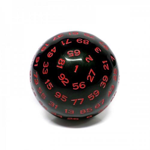 HDD36 Dé 100 faces – Noir et Rouge