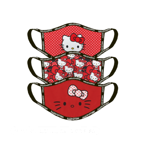 Hello Kitty - Lot de 3 masques (taille enfant)