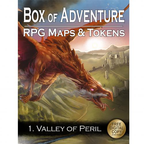 image principale pour Livre plateau de jeu : Box of Adventure - RPG Maps & Tokens -1. Vallée du péril