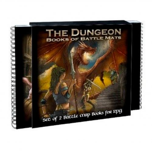 image Livre plateau de jeu : Pack de 2 livres Dungeon Book modulaires (60cmx60cm) LBM009