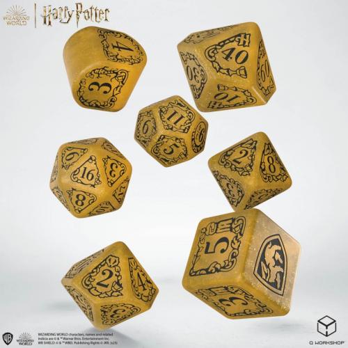 Lot de 7 dés- Harry Potter- Poufsouffle