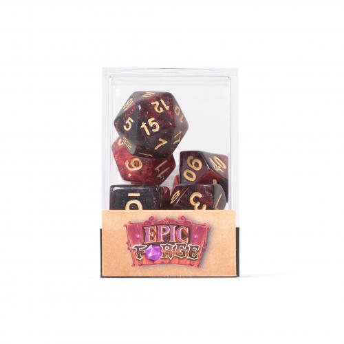 Lot de 7 dés multiformat en boîte – Bloody Mary