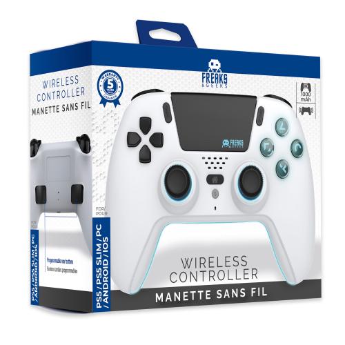 Manette Bluetooth pour PS5 LED - Blanche