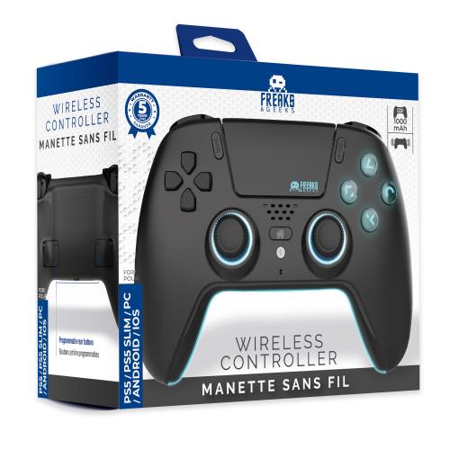 Manette Bluetooth pour PS5 LED - Noire