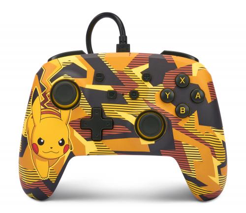 image Manette Filaire Améliorée pour Switch - Camo Storm Pikachu