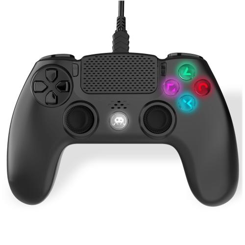 Manette Filaire Noire pour PS4 avec Câble 3M avec prise Jack (emballage abîmé)