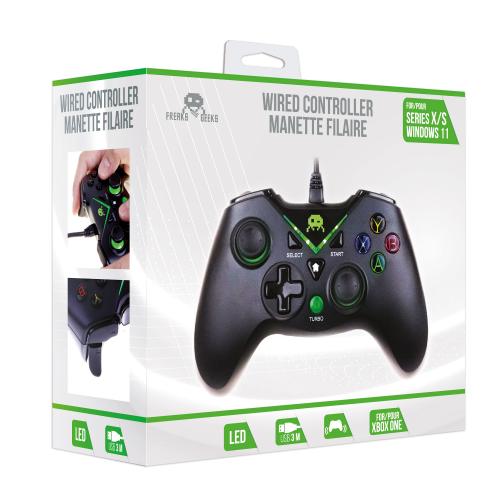 image Manette Filaire Noire pour PC-Windows 10 avec Câble 3M 