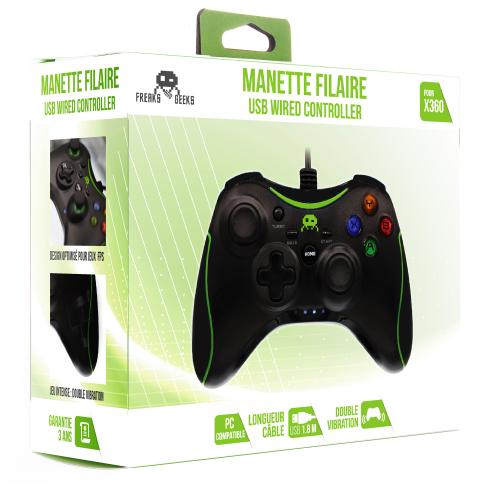 image Manette Filaire Noire pour Xbox 360 / Windows 10