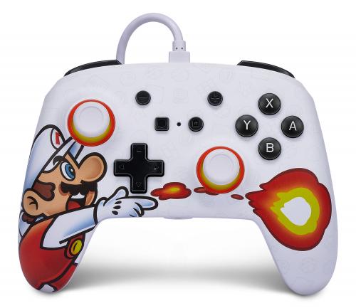 image Manette Améliorée pour Switch- Fireball Mario