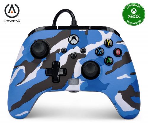 image Manette Filaire Améliorée - Xbox Series X/S - Camo Bleue