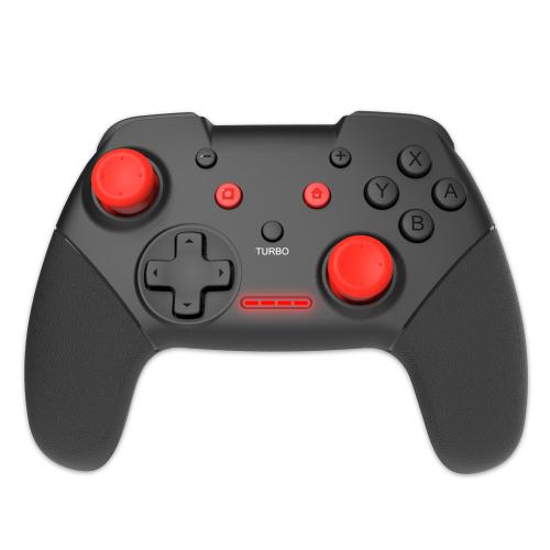 image Manette Sans Fil Noire et rouge pour Switch avec Câble 1M 