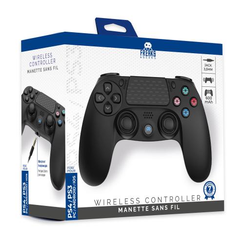 image Manette Sans Fil Noire pour PS4 Avec Prise Jack pour casque