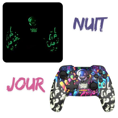 Manette Switch/PC Sans-fil - Shining Graff - Peinture Phosphorescente