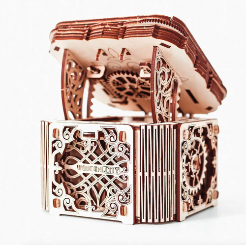 Mecanisme 3D bois - Boîte mystère (176 pcs)