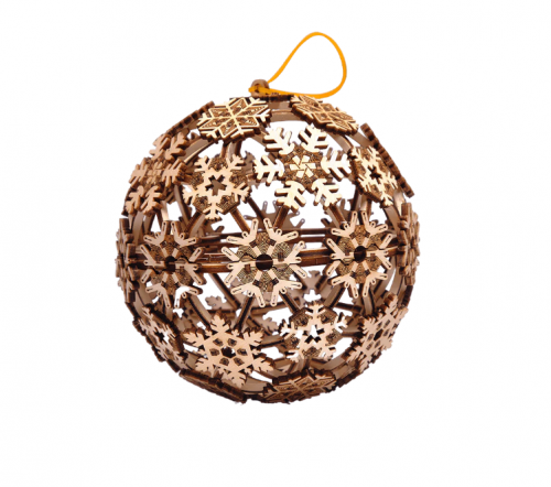 image principale pour Mécanisme 3D en bois - boule de Noel - 179 pcs