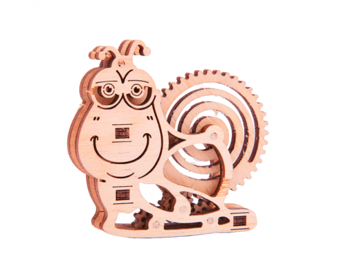 Mécanisme 3D en bois - Escargot - 15 pcs