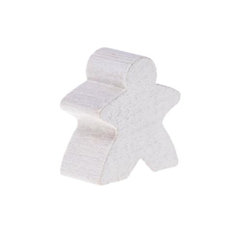 Meeple en bois- 17mm- Blanc
