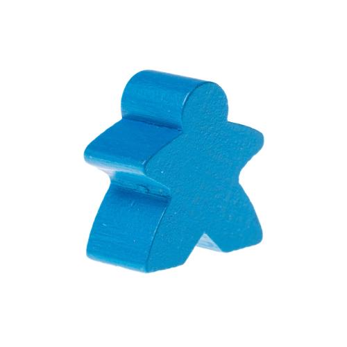 image Meeple en bois- 17mm- Bleu