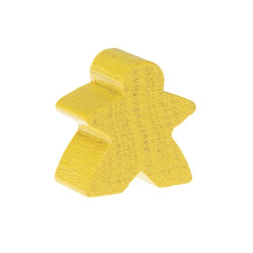 Meeple en bois- 17mm- Jaune
