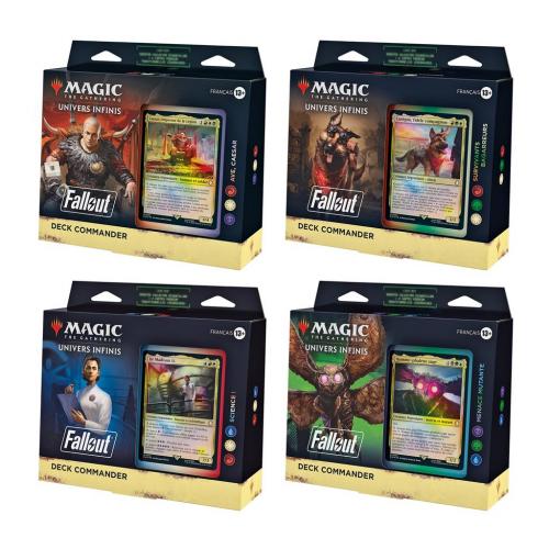 image principale pour MTG- FR Commander Fallout Booster Display (4 decks) - FR