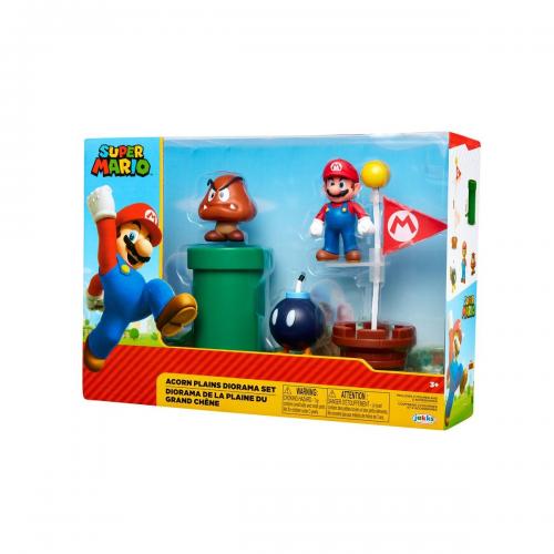 image Nintendo -  Mario Diorama de la Plaine du Grand Chêne - 5 figurines 6 cm