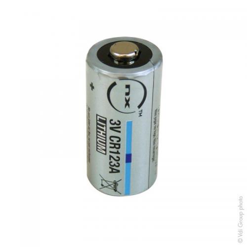 Pile lithium blister x1 CR123- 3V- 1300mAh 