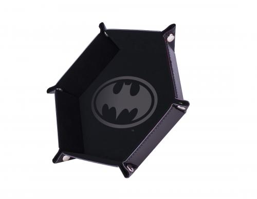 Piste de dés - Batman - Noire - 19 x 19 cm - Cuir et velours