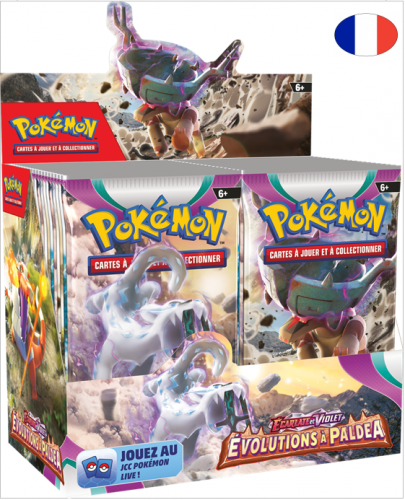 image principale pour Pokémon JCC - É&V Pack Booster Évolutions à Paldea (Display x36)