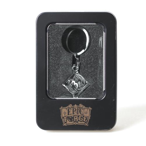 Porte clé D6 - lot de 7 mini dés métal (5mm)