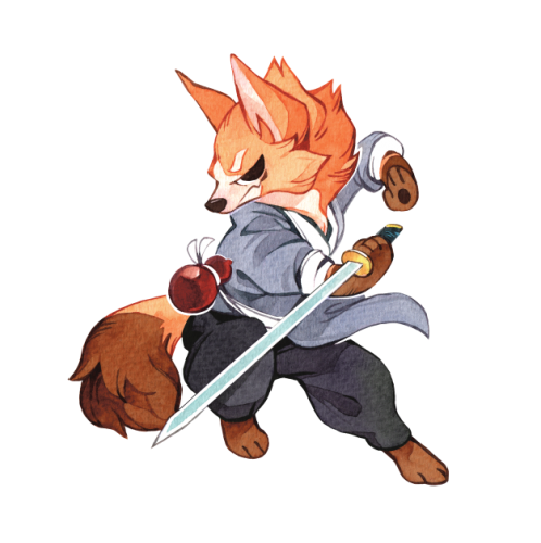 image principale pour Porte-clés Kung Fur Fight - Shiau-Yao - #2 (renard)