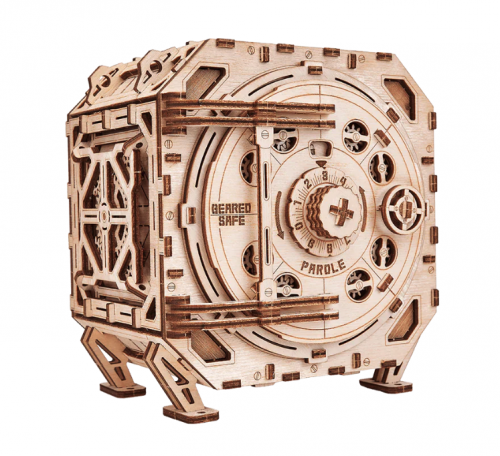 image principale pour Mécanisme 3D en bois - Coffre-fort - 259pcs