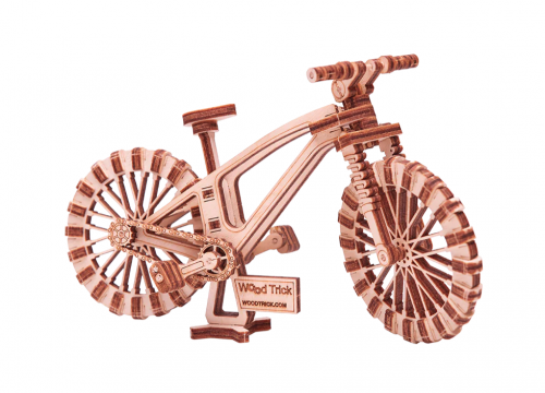 image principale pour Mécanisme 3D en bois - Mini vélo - 14 pcs