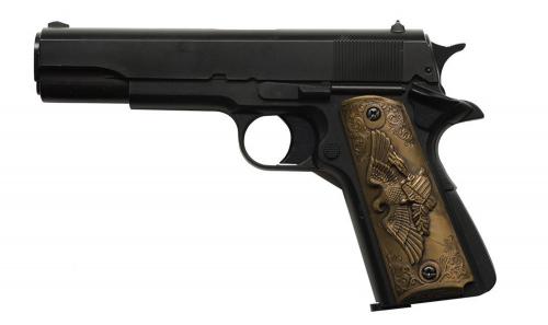Réplique pistolet GNB à gaz 1911 BLACK 0,5J HG-122B